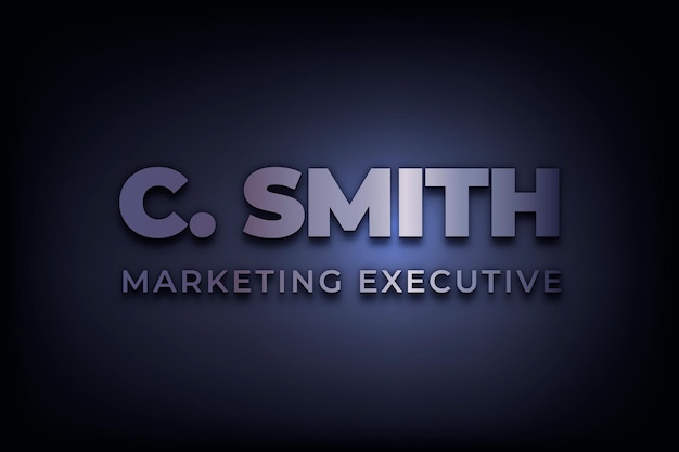 Vecteur de logo d'entreprise modifiable avec texte exclusif marketing
