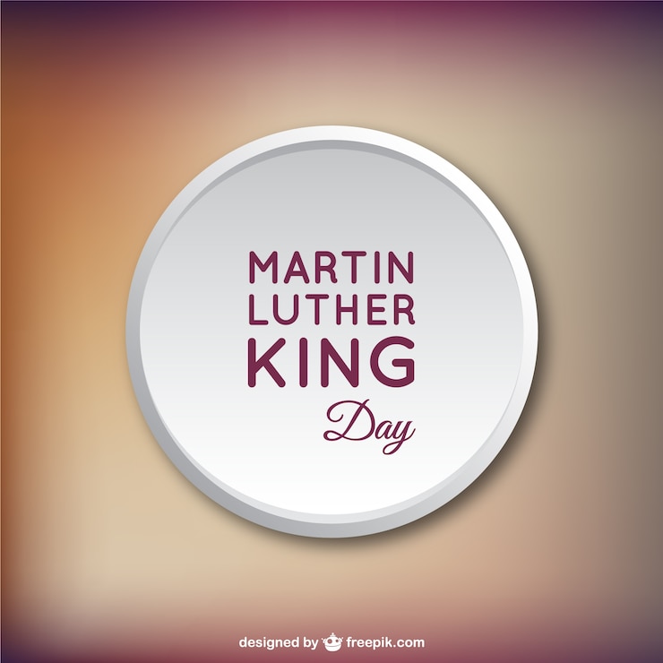 Vecteur gratuit vecteur martin luther king jours