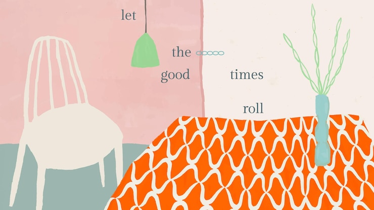 Vecteur gratuit vecteur de modèle de citation mignon avec intérieur de maison dessiné à la main