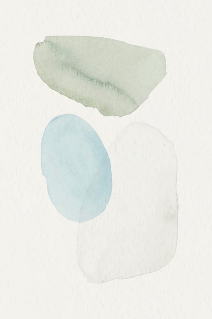 Vecteur de modèle de fond à motifs aquarelle bleu et vert