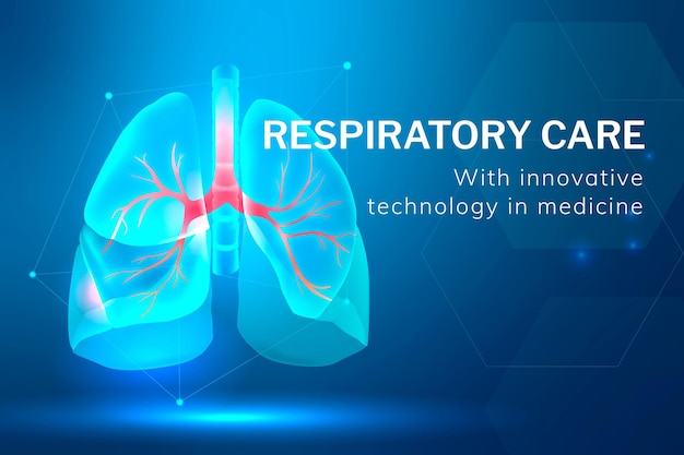 Vecteur de modèle de technologie de soins respiratoires