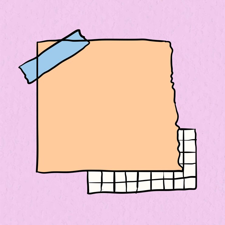 Vecteur gratuit vecteur de pense-bête sur fond rose pastel