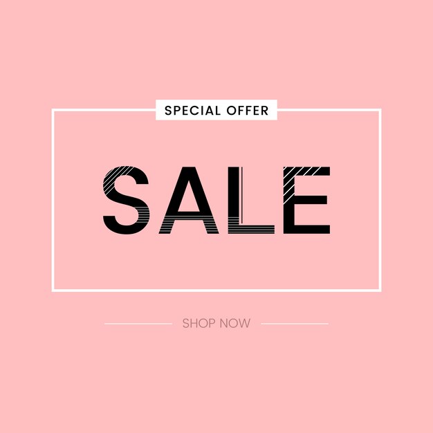 Vecteur de promotion de vente offre spéciale