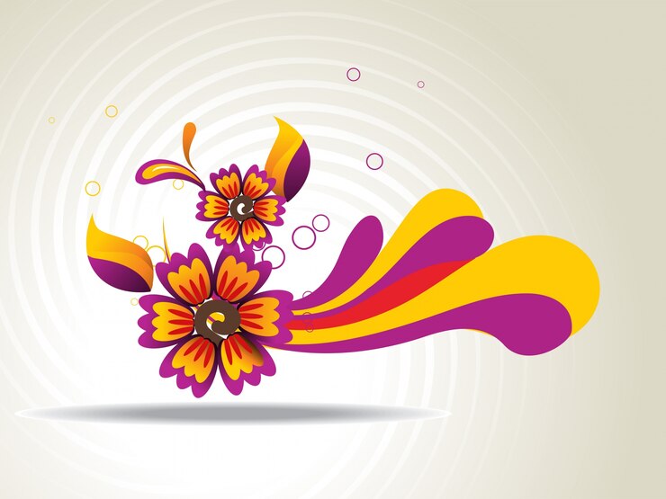 Vecteur gratuit vecteur résumé fond de fleur