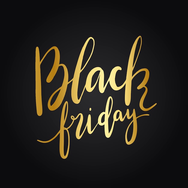 Vecteur De Style Typographie Black Friday