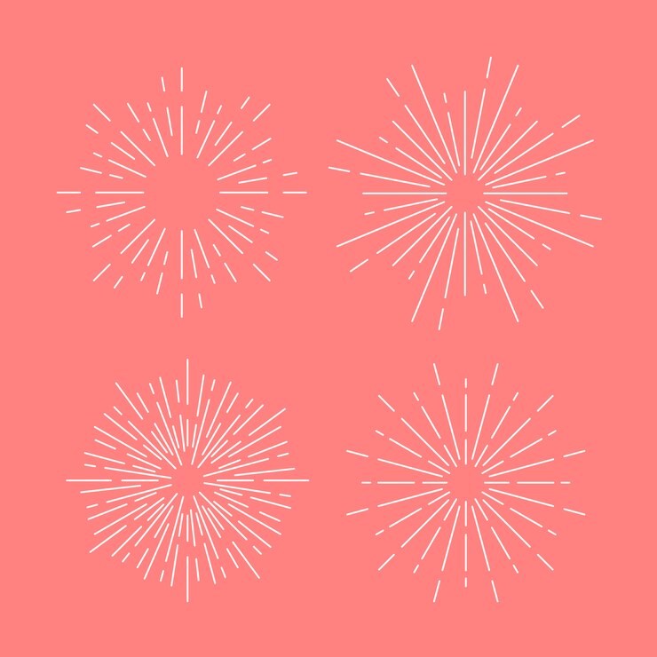 Vecteur gratuit vecteur sunburst sur rose