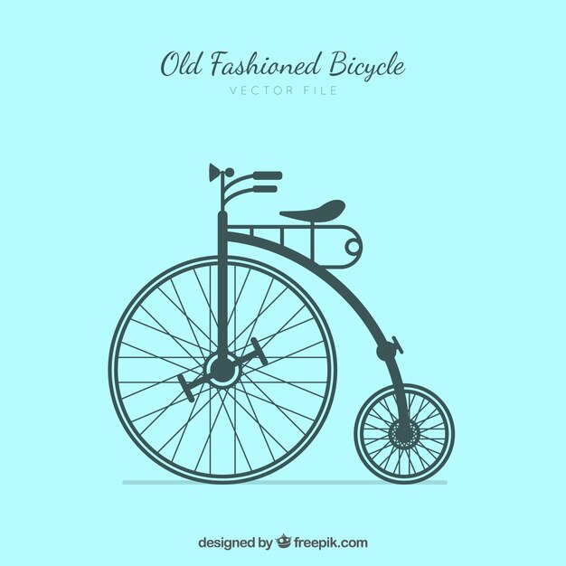 vecteur vieux vélo façonné