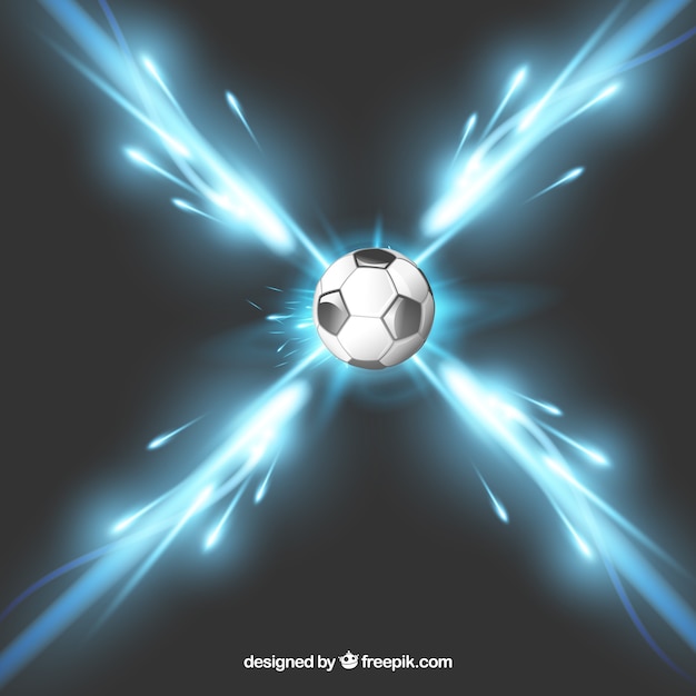 Vecteur Vitesse De La Lumière De Ballon De Football