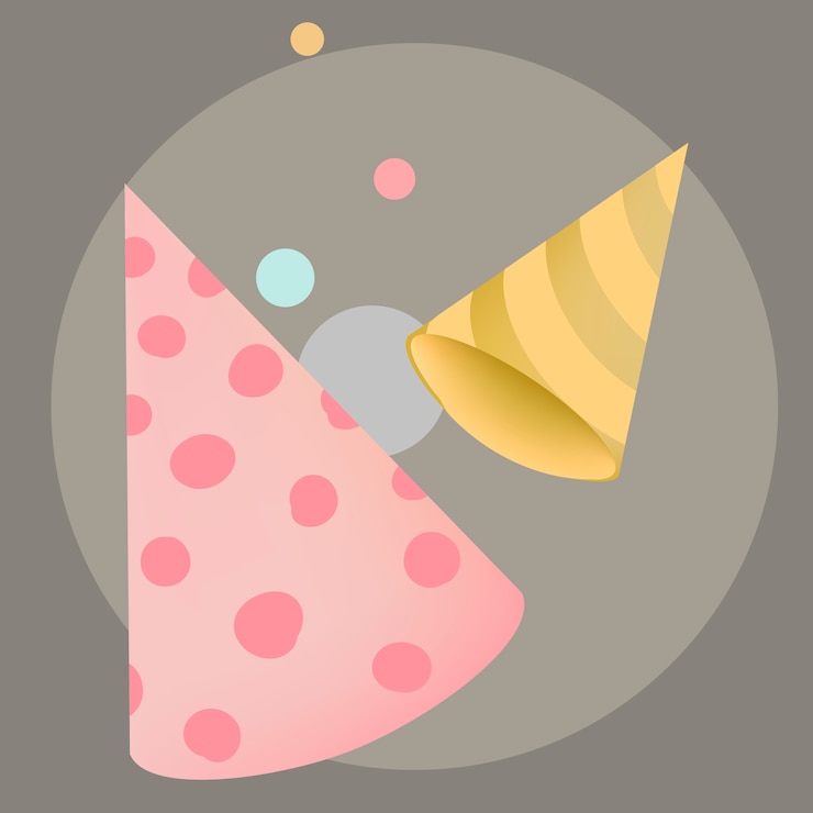Vecteur gratuit vecteurs de conception de chapeau de fête colorée