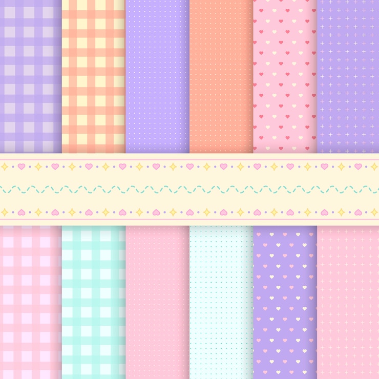 Vecteur gratuit vecteurs de fond pastel motif mixte