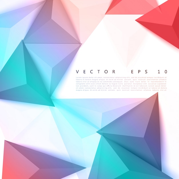Vecteur gratuit vector background abstract polygon triangle.