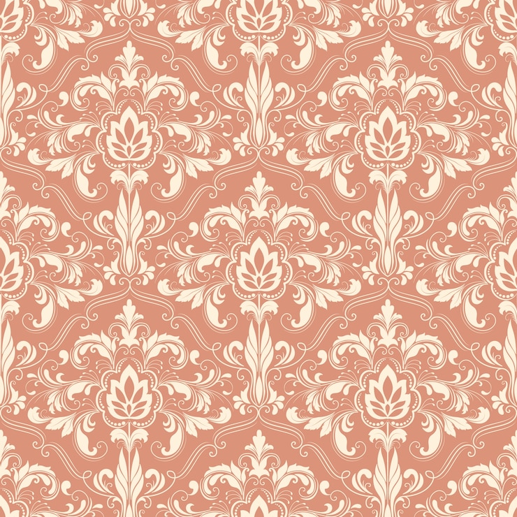 Vecteur gratuit vector background damask seamless pattern. ornement classique en damas à l'ancienne, texture victorienne sans soudure pour papiers peints, textile, emballage. modèle baroque floral exquis.
