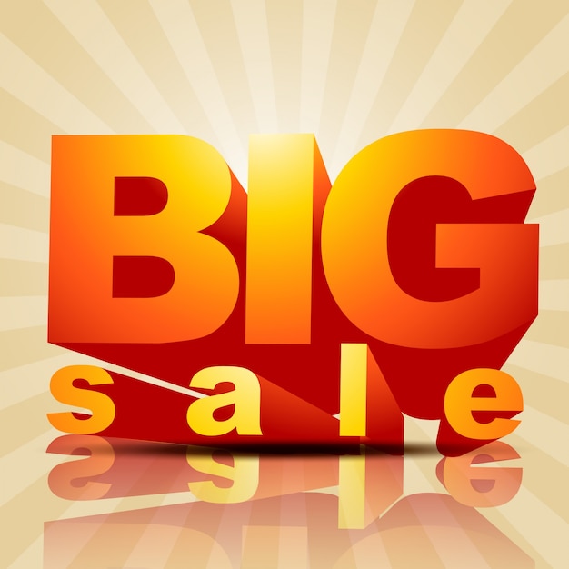 Vector big sale poster style background