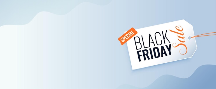 Vecteur gratuit vendredi noir vente spéciale coupon étiquette bannière dans le vecteur de style moderne