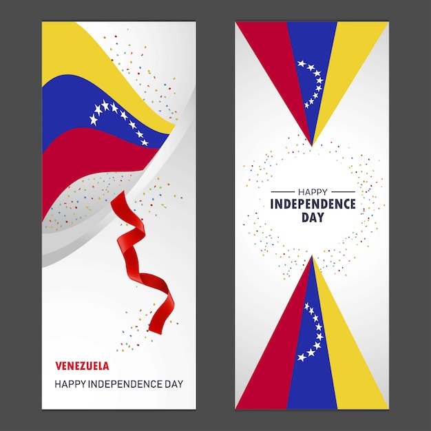 Vecteur gratuit venezuela bonne fête de l'indépendance