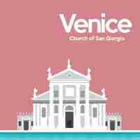 Vecteur gratuit venise conception d'arrière-plan