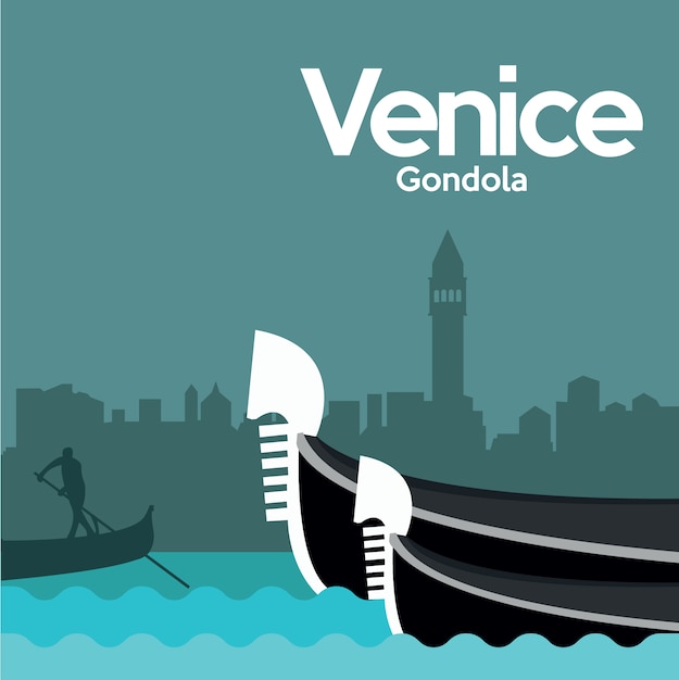 Vecteur gratuit venise conception d'arrière-plan