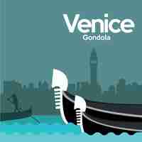 Vecteur gratuit venise conception d'arrière-plan