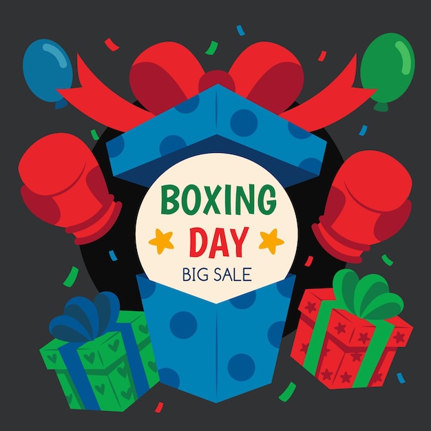 Vecteur gratuit vente de boxe dessinée à la main