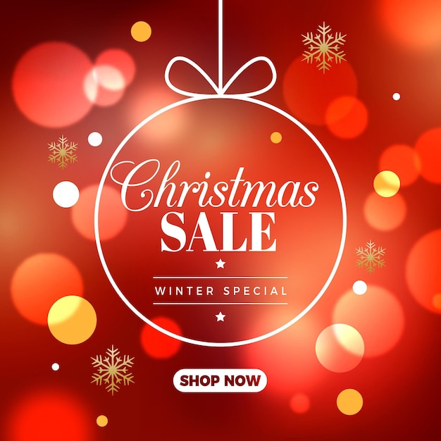 Vente de Noël floue