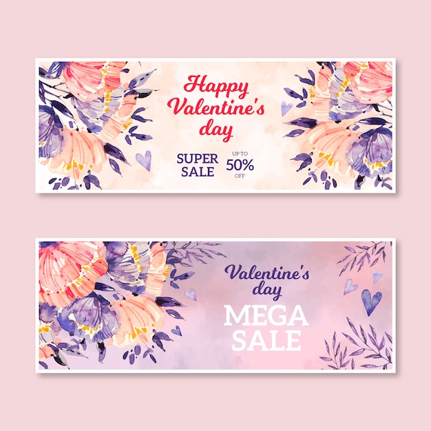 Vente De La Saint-valentin Aquarelle