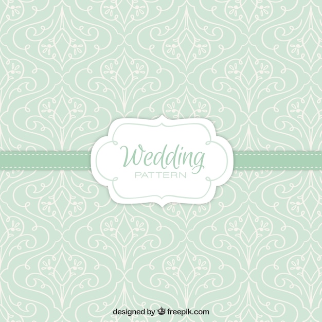 Vert Motif De Mariage Floral