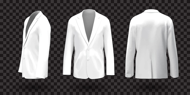 veste blanche pour homme