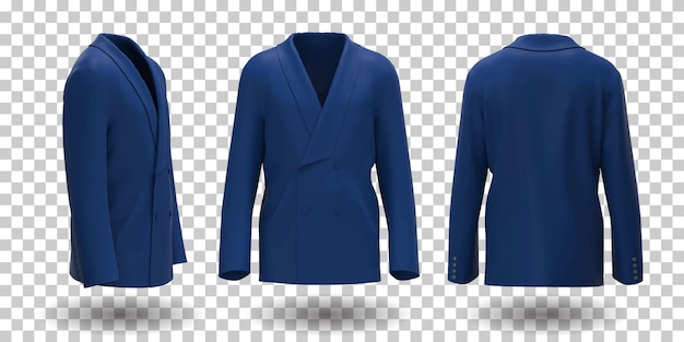 veste homme bleue