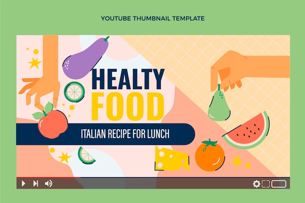 Vignette Youtube D'aliments Sains Et Plats