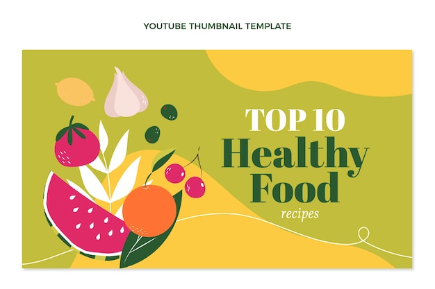 Vignette Youtube D'aliments Sains Et Plats