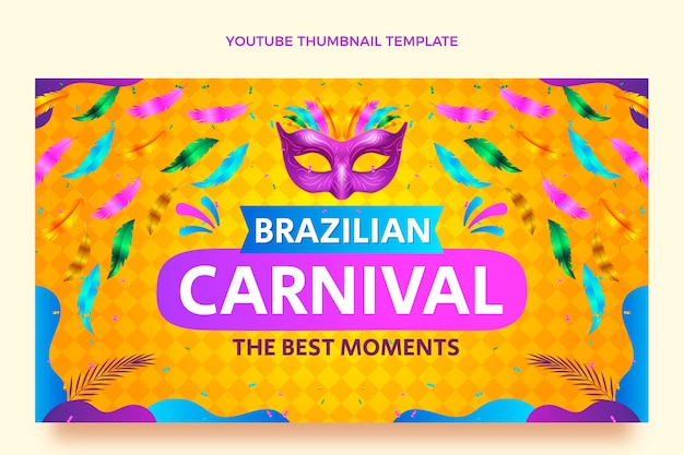 Vignette Youtube Du Carnaval Dégradé