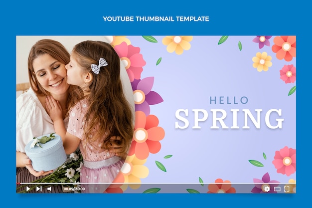 Vignette Youtube Du Printemps Dégradé