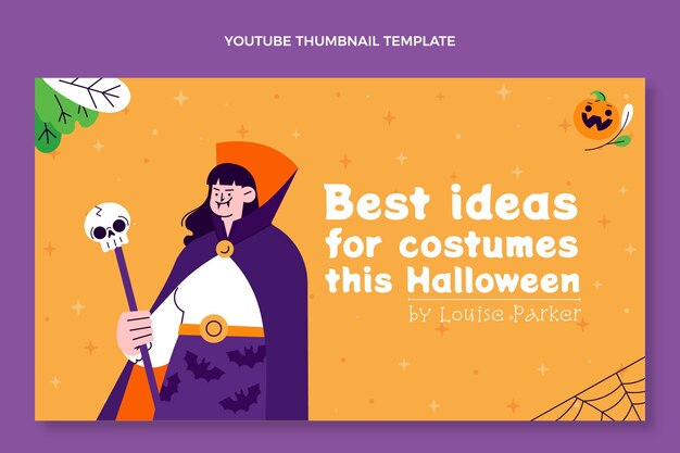 Vignette Youtube Halloween Dessinée à La Main