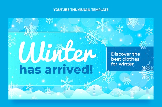 Vignette youtube hiver dégradé