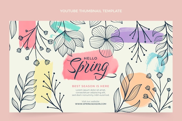 Vignette Youtube Printemps Aquarelle