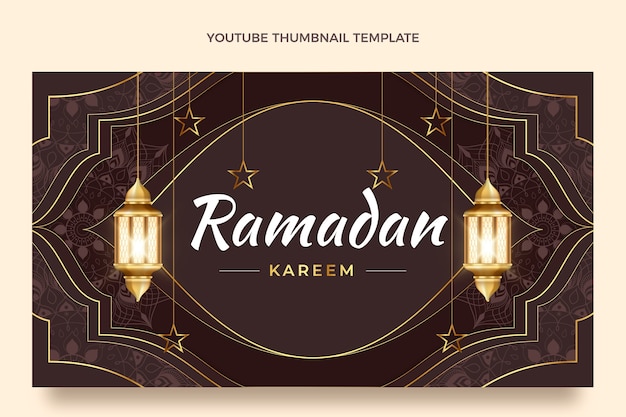 Vignette youtube réaliste du ramadan