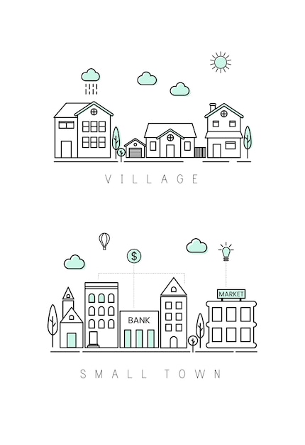 Village Et Petite Ville