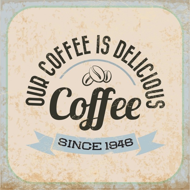 Vecteur gratuit vintage coffee background