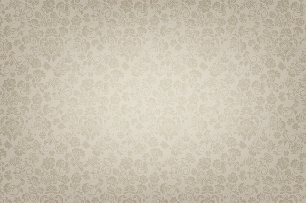 Vecteur gratuit vintage floral background ornement