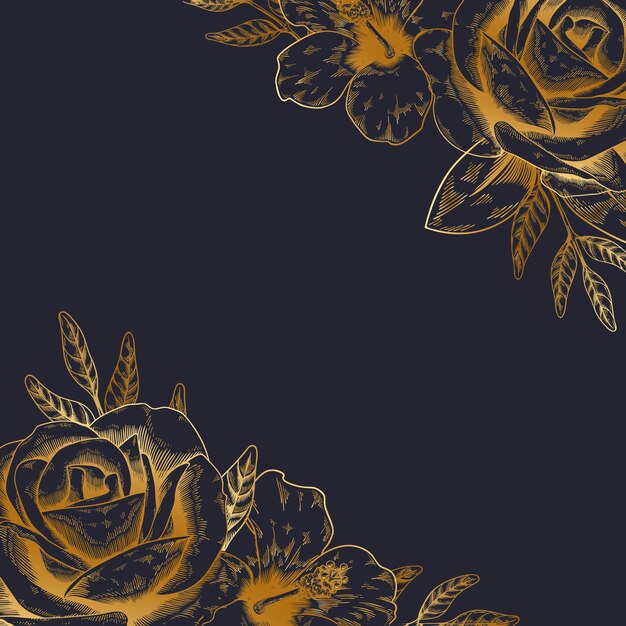 Vintage fond floral
