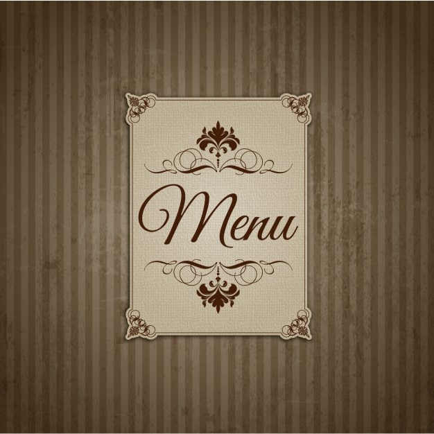 Vecteur gratuit vintage menu des restaurants