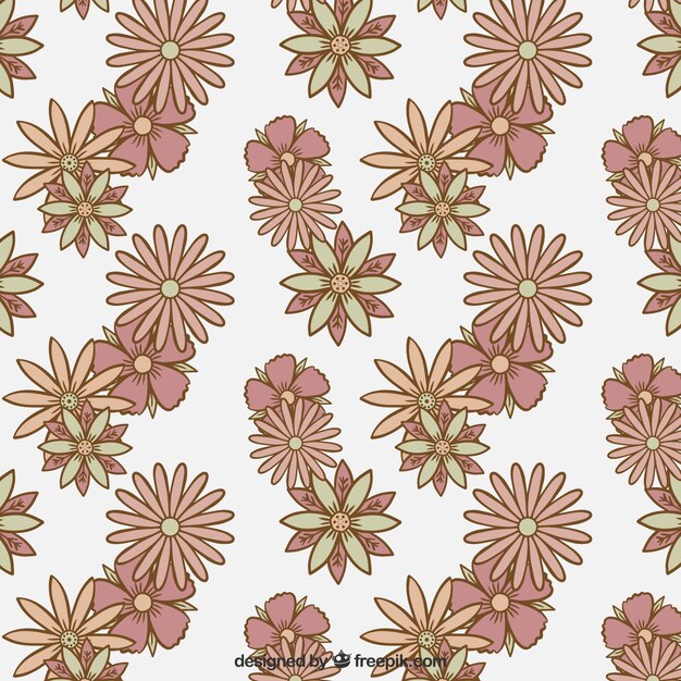 Vintage motif floral