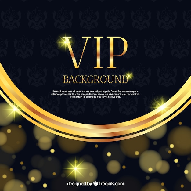 Vecteur gratuit vip elegant bokeh background