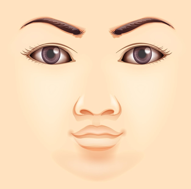 Visage humain