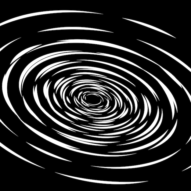 Vortex de vecteur de dessin animé. Fond abstrait. Modèle de tourbillon, illustration en spirale de cercle