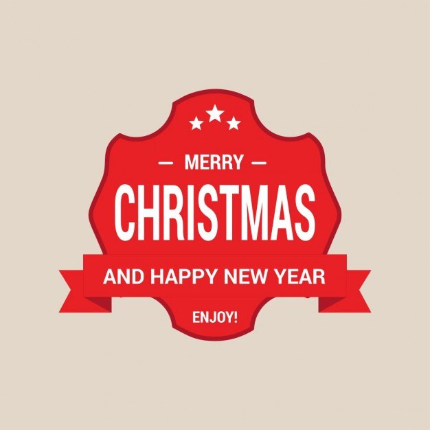 Vous apprécierez le design Joyeux Noël et Bonne Nouvelle carte d&#39;étiquette de l&#39;année