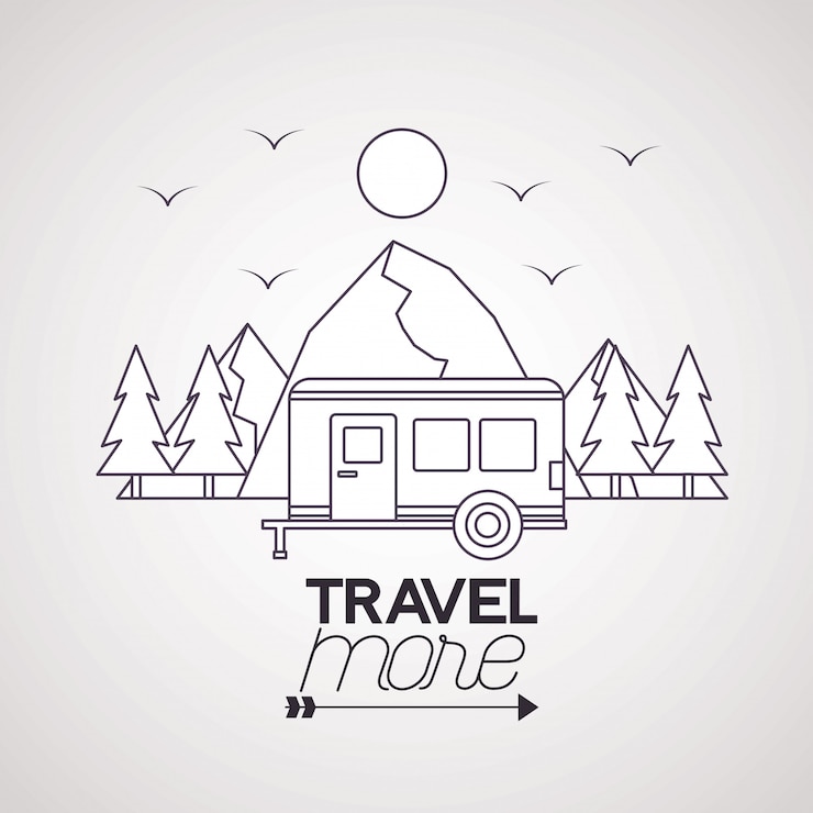Vecteur gratuit voyage plus affiche