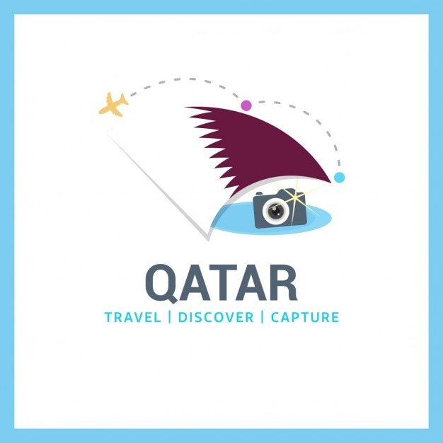 Vecteur gratuit voyage qatar