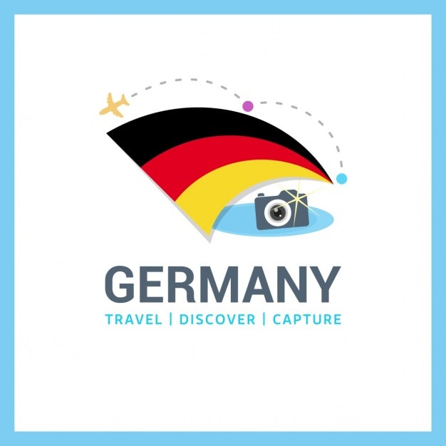 Vecteur gratuit un voyage vers l'allemagne