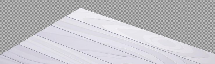 Vecteur gratuit vue en perspective d'angle de table en bois bureau blanc